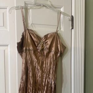 American Rag || Gold Camisole with Rhinestone Design || Size L || 100% Polyester